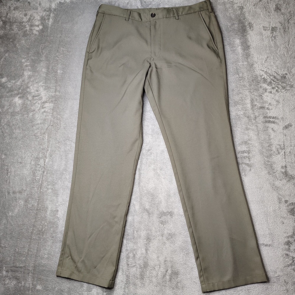 Mizzen Main Pants Men 36x32 Green Baron Chino Golf Performance Straight Athletic
